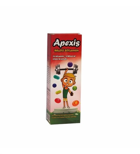 Apexis Multi Vitamin Şurup Çilek Aromalı 150 ml