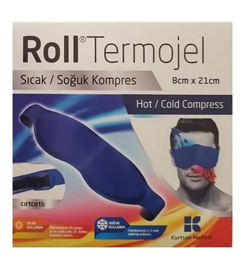 Roll Termojel Göz İçin Sıcak Soğuk Kompres Jel 8x21 cm