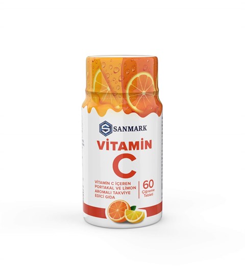 Sanmark Vitamin C 60 Çiğneme Tableti