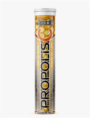 Apexis Propolis 1000 Mg. Vit.C+Zinc Efervesan Tablet 