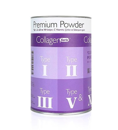 Collagen Forte Premium Powder Çilek Aromalı 12000 mg 30 Şase