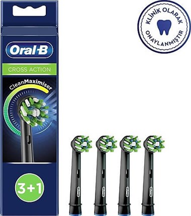 Oral-B Cross Action Clean Maximiser Black 4 Adet