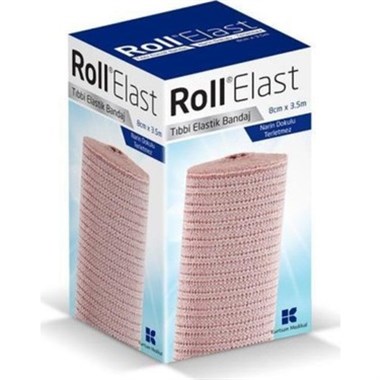 Roll Elast Bandaj Ten Rengi 8 cm x 3,5 m