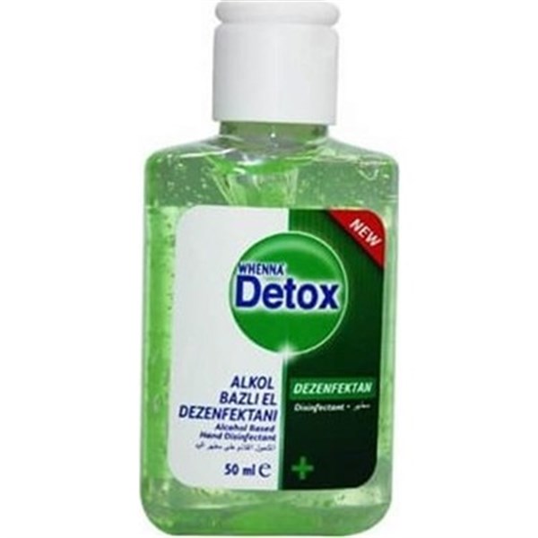 Whenna Detox Antibakteriyel El Temizleme Jeli Dezenfektan 50 ml (Biyosidal Ruhsatlı)